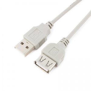 Кабель USB2.0 Gembird, USB-A (m) - USB-A (f), 1.8м (CC-USB2-AMAF-6)