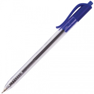 Ручка шариковая автоматическая Brauberg Extra Glide R (0.35мм, масляная основа, синий цвет чернил, трехгранная) 12шт. (OBPR165)