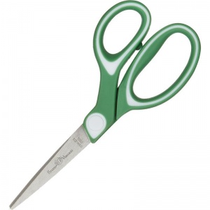Ножницы Bruno Visconti Ladycut 150мм, асимметричные ручки, зеленые