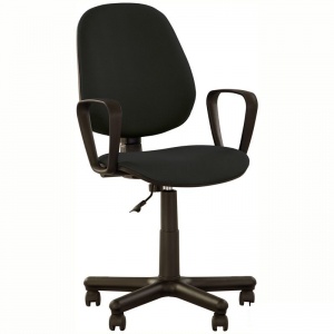 Кресло офисное Nowy Styl Forex GTP, ткань PL черная, пластик черный (WOF24GPGO00X00CCCC011FS49)