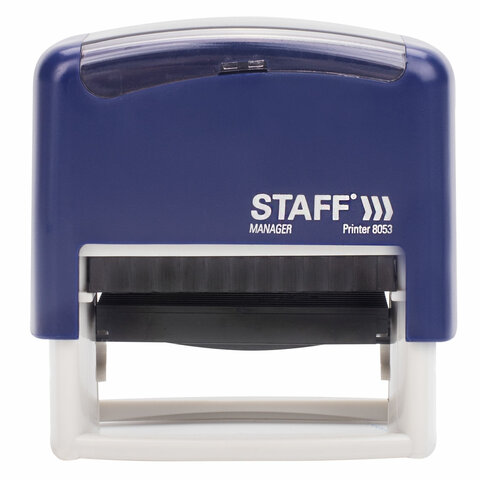 Штамп самонаборный Staff Printer 8053 (58х22мм, 7 строк, кассы) (237425)