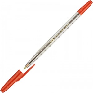 Ручка шариковая Attache Corvet (0.7мм, красный цвет чернил, корпус прозрачный) 1шт.