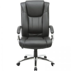 Кресло руководителя Easy Chair 561 TR, рециклированная кожа черная, металл