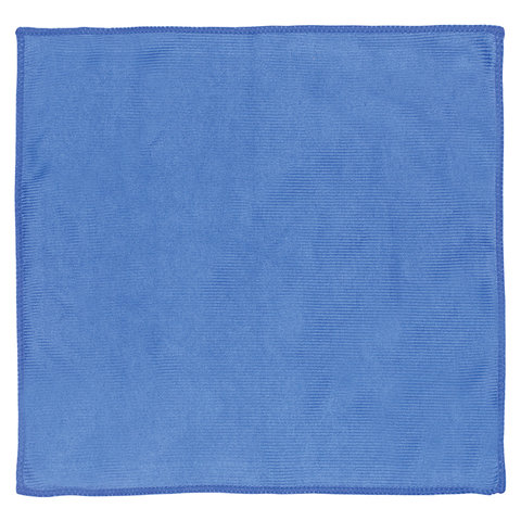 Салфетка хозяйственная Лайма &quot;Офисная&quot; (30x30см) синяя, микрофибра, для мебели/стекла (601256), 18 уп.