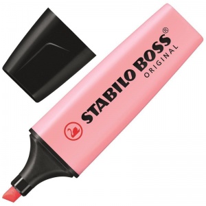 Маркер-текстовыделитель Stabilo Boss Original Pastel (2-5мм, розовый) 1шт. (70/129)