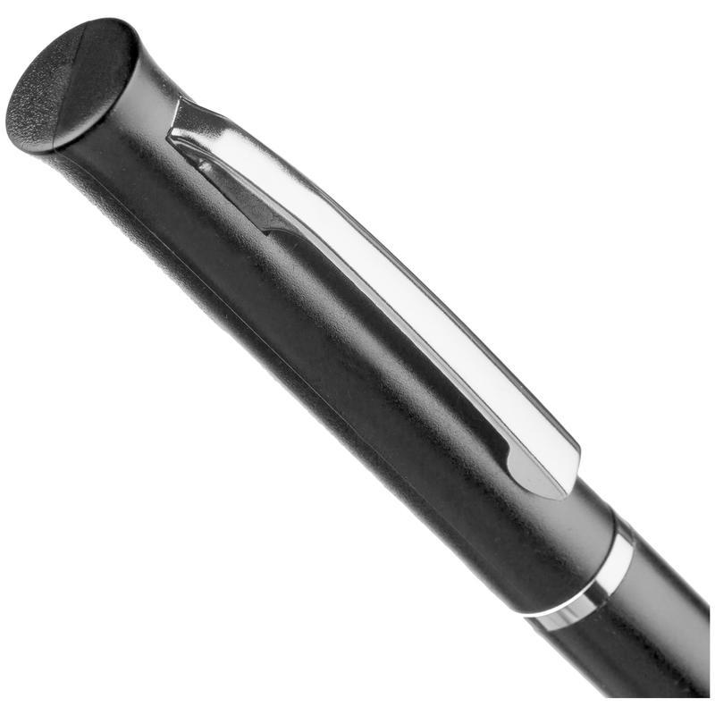 Ручка шариковая автоматическая (черный/серебристый корпус, 0.7мм, синий цвет чернил), 50шт.