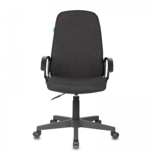 Кресло руководителя Бюрократ CH-808LT, акриловая ткань черная, пластик