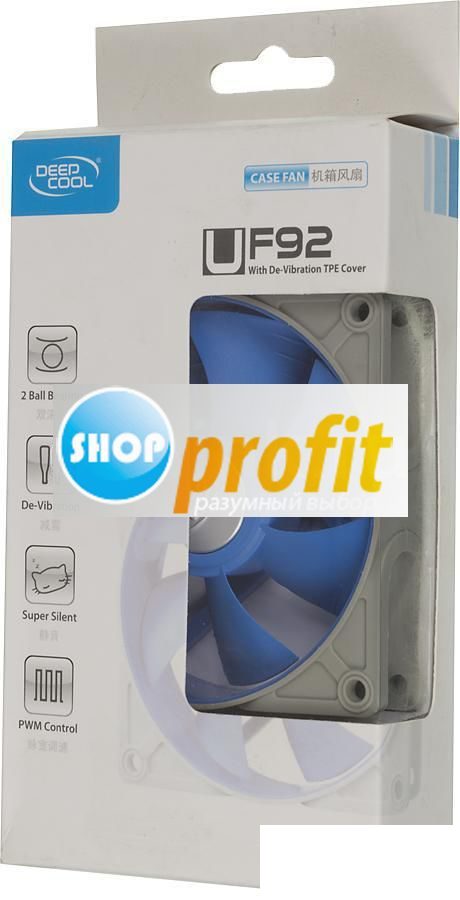 Вентилятор (кулер) для корпуса Deepcool UF 92, 92мм, retail (UF-FAN92)
