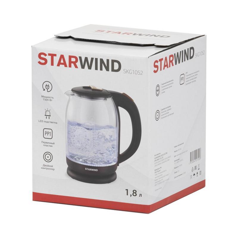 Чайник электрический Starwind SKG1052, 1500Вт, коричневый