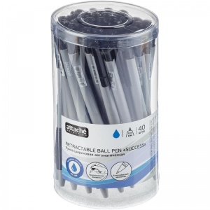 Ручка шариковая автоматическая Attache Selection Success (0.5мм, синий цвет чернил), 40шт.