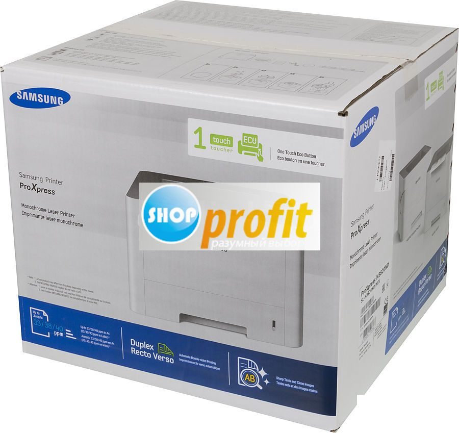 Принтер лазерный монохромный Samsung ProXpress M3820ND, серый/черный, USB/LAN (SL-M3820ND/XEV)