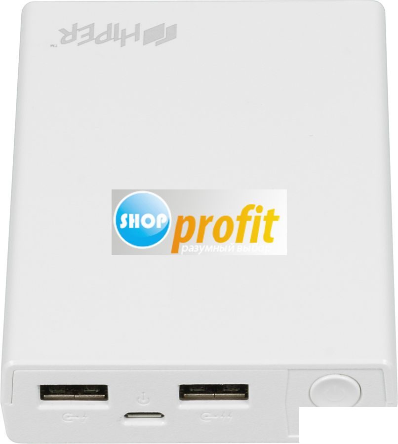 Мобильный аккумулятор Hiper RP10000, 10000мAч, белый (RP10000 WHITE)