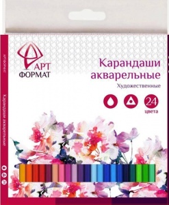 Карандаши акварельные 24 цвета АРТформат (3гр)