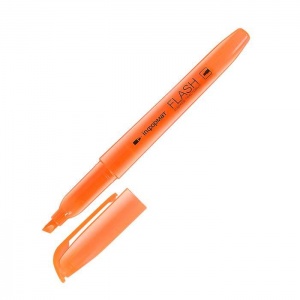 Маркер-текстовыделитель inФОРМАТ Flash (1-4мм, оранжевый, флуоресцентный) 12шт.