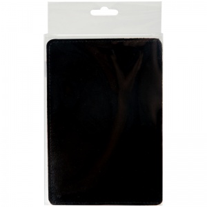 Обложка для паспорта OfficeSpace, кожа, черный (311115)