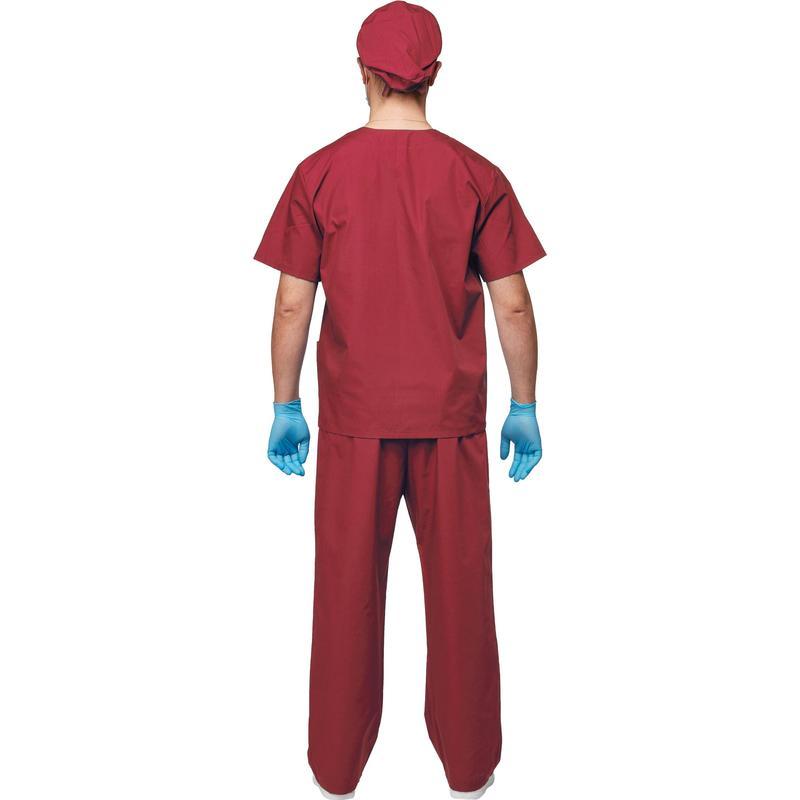 Мед.одежда Костюм хирурга универсальный м05-КБР, бордовый (размер 60-62, рост 170-176)