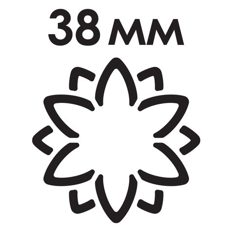 Дырокол фигурный Остров сокровищ 3D &quot;Цветок&quot;, диаметр вырезной фигуры 38мм, 12шт. (227178)