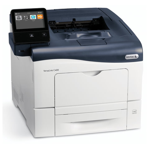 Принтер лазерный цветной Xerox VersaLink C400N, белый/синий, USB/LAN (VC400V_N)