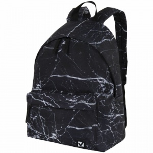 Рюкзак молодежный Brauberg "Black marble", 20л, 41х32х14см, сити-формат (270790)