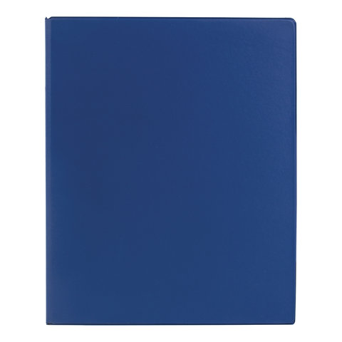 Папка на 4-х кольцах Brauberg (А4, корешок 35мм, до 180л.) синяя (221484)