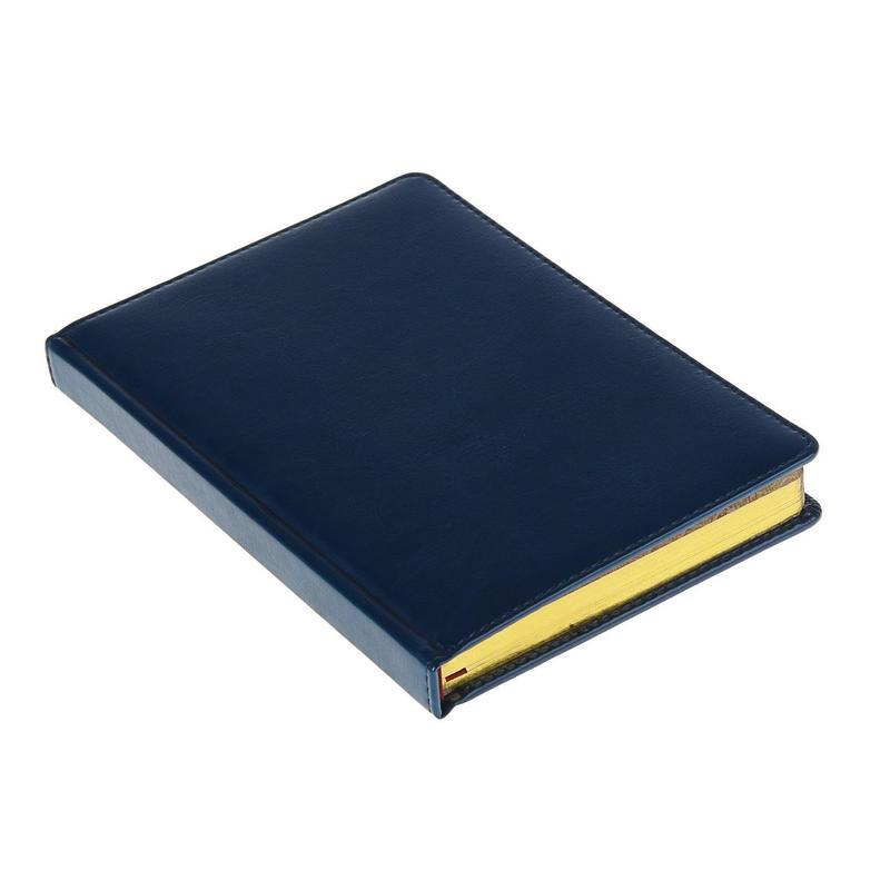 Ежедневник недатированный А5 Attache Sidney Nebraska (136 листов) обложка кожзам, синяя, золотистый срез
