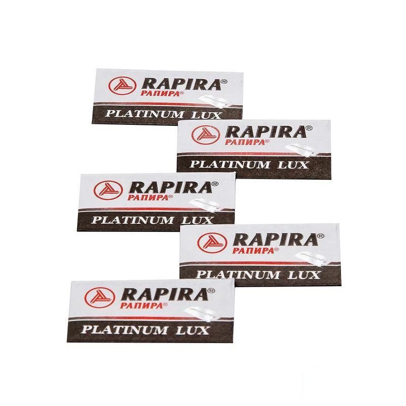 Сменные лезвия Rapira Platinum Lux для безопасных бритв, 5шт.