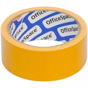 Клейкая лента (скотч) монтажная двусторонняя OfficeSpace (38мм x 10м, полипропилен) 1шт. (KLDc_48504)