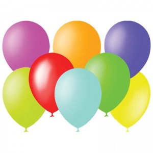 Воздушные шары Поиск, 100шт., 9" (23см), набор цветов, пастель (4607028760365)