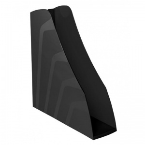 Лоток для бумаг вертикальный Стамм "Вектор", 80мм, черный (ЛТ310)