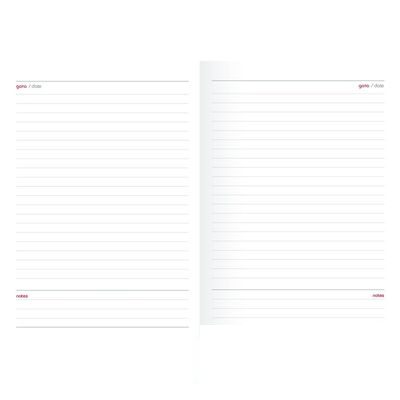 Ежедневник недатированный 120x170мм InFolio Barcelona (160мм листов) обложка кожзам, красная