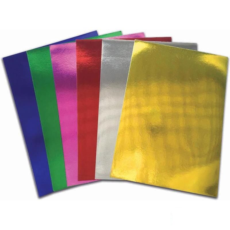 Бумага цветная Фабрика Фантазий (6 листов, 6 цветов, А4, самоклеющаяся металлизированная)