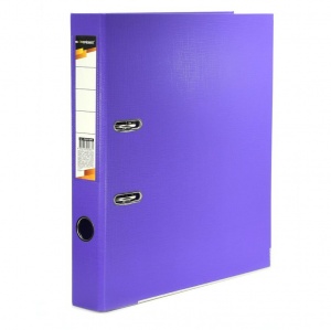 Папка с арочным механизмом inФОРМАТ (55мм, А4, картон/пвх) фиолетовая, 10шт.