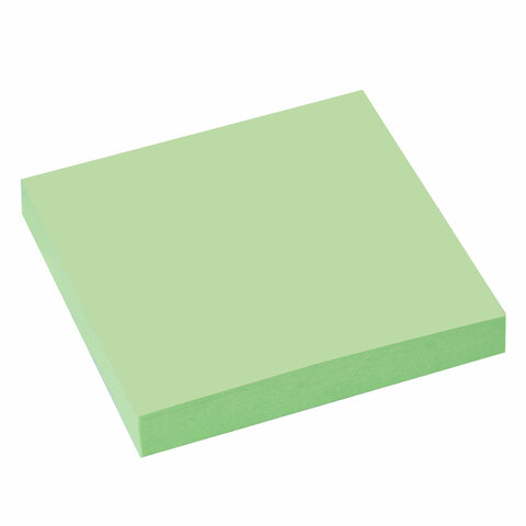 Стикеры (самоклеящийся блок) Staff, 50x50мм, зеленый, 100 листов (127144)