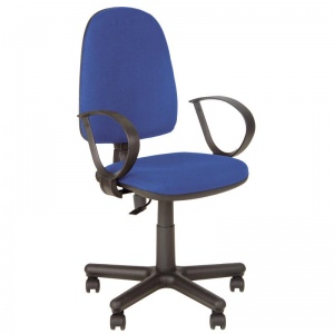 Кресло офисное Jupiter, ткань синяя, пластик, металл