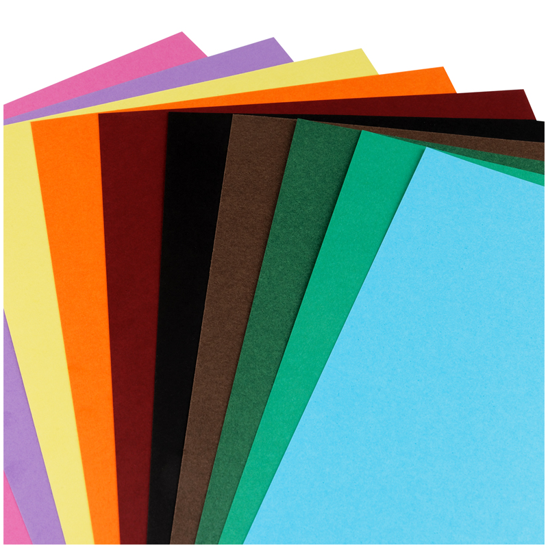 Картон цветной ArtSpace (50 листов, 10 цветов, А4, тонированный, 180 г/кв.м) (КТ10А4_37990), 10 уп.