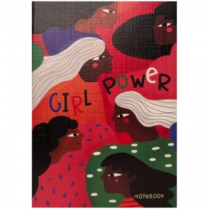 Записная книжка А6 Подписные издания "Girl power", 24 листа, без линовки, золотое тиснение, тон. блок (1100536)