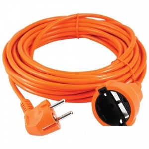 Удлинитель в бухте PowerCube, 1 розетка с заземлением, длина 10м, оранжевый (PC-EG1-B-10)
