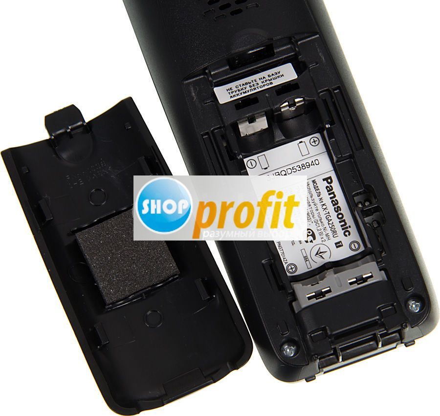 Радиотелефон Panasonic KX-TG2511RUT, темно-серый металлик и черный (KX-TG2511RUT)