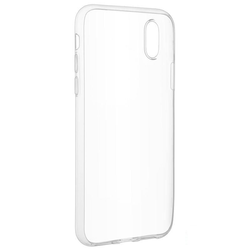 Чехол-накладка (клип-кейс) skinBOX для Apple iPhone X, прозрачный