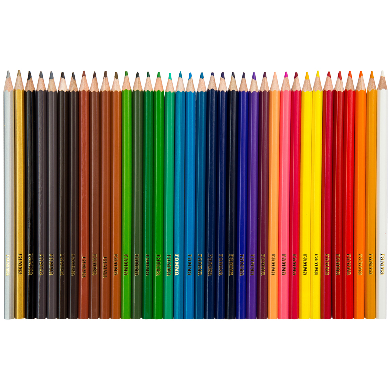 Карандаши цветные 36 цветов Гамма &quot;Классические&quot; (L=174мм, D=7мм, d=2.6мм, 6гр) картонная упаковка, 6 уп. (050918_05)