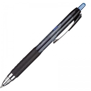 Ручка гелевая автоматическая Uni-Ball Signo (0.4мм, синий, корпус тонированный) 1шт. (UMN-207 BLUE)