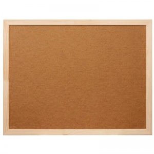 Доска пробковая Attache Economy Softboard (30x45см, иск.пробка, деревянная рамка, коричневая)