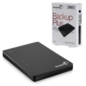 Внешний жесткий диск Seagate Backup Plus Slim, 2Тб, черный (STDR2000200)