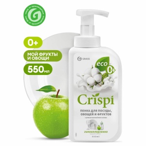 Средство для мытья посуды Crispi by Grass Эко "Груша", 550мл, 8шт. (125455)