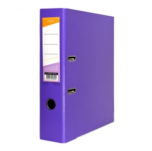 Папка с арочным механизмом inФОРМАТ (75мм, А4, картон/двухсторонее покрытие пвх) фиолетовая