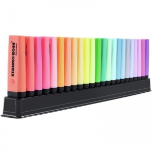 Набор маркеров-текстовыделителей Stabilo Boss Original Pastel (2-5мм, 23 цвета) 23шт.