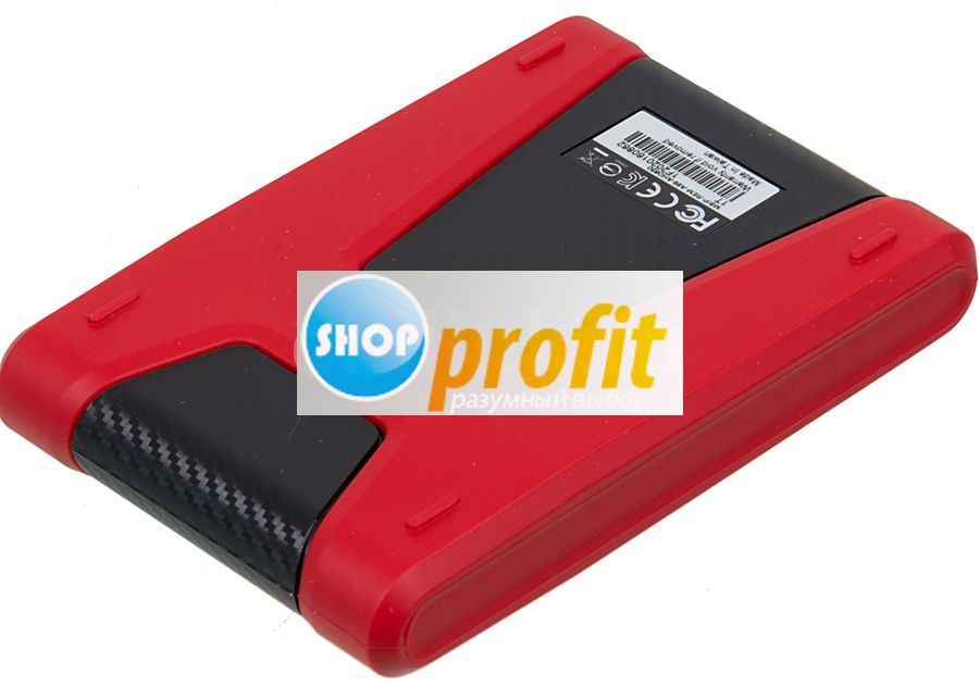 Внешний жесткий диск A-Data DashDrive Durable HD650, 1Тб, красный (AHD650-1TU3-CRD)
