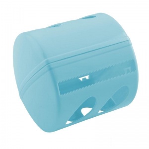 Держатель для туалетной бумаги рулонной SVIP Aqua, пластик, голубой (BQ1512-К)