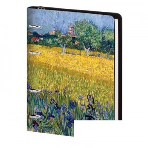 Тетрадь на кольцах 120л, А5 Art-Blanc "Van Gogh" (клетка, картон мелованный)