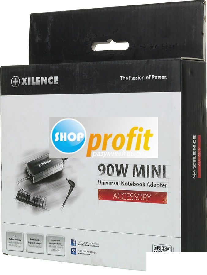 Адаптер питания Xilence SPS-XP-LP90.XM010, 90Вт, черный (SPS-XP-LP90.XM010)
